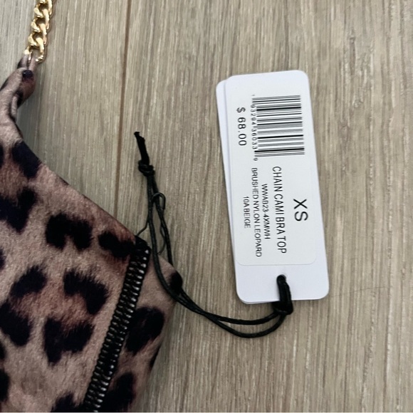 WeWoreWhat Chain Leopard Cami Bra Top - Picture 7 of 7